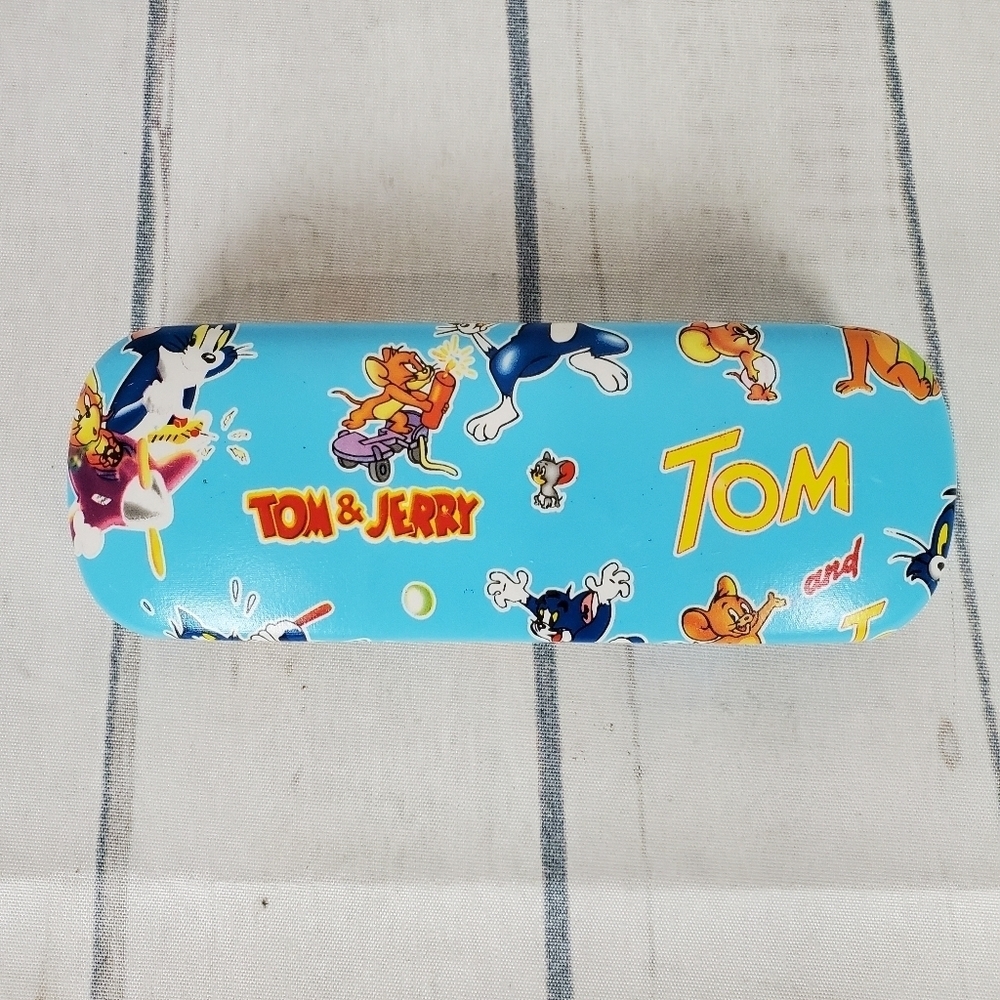 Tom & Jerry Clamshell  Glasses Case Kids Blue